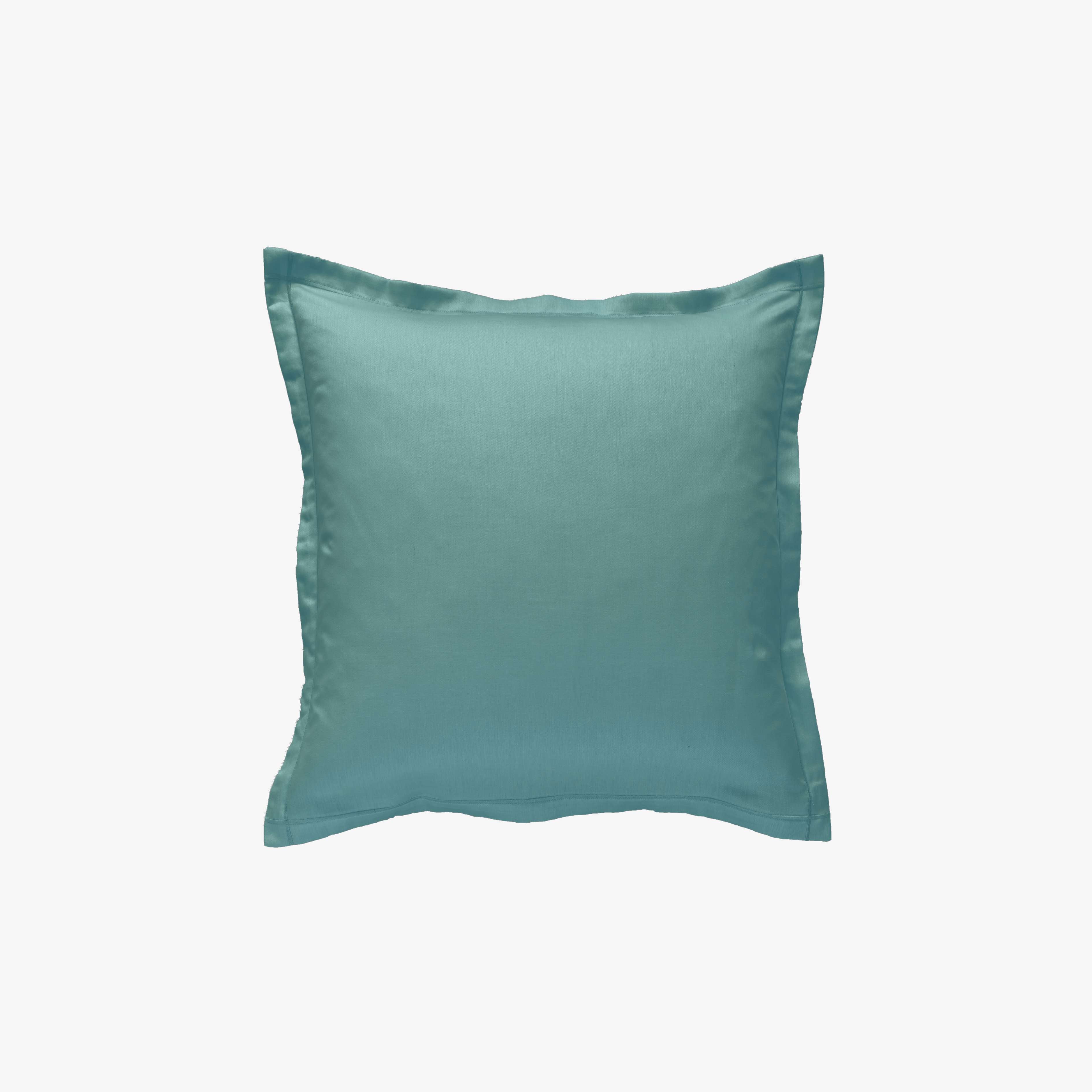 Taie d'Oreiller Percale de Coton 80 fils Céladon 65x65 cm