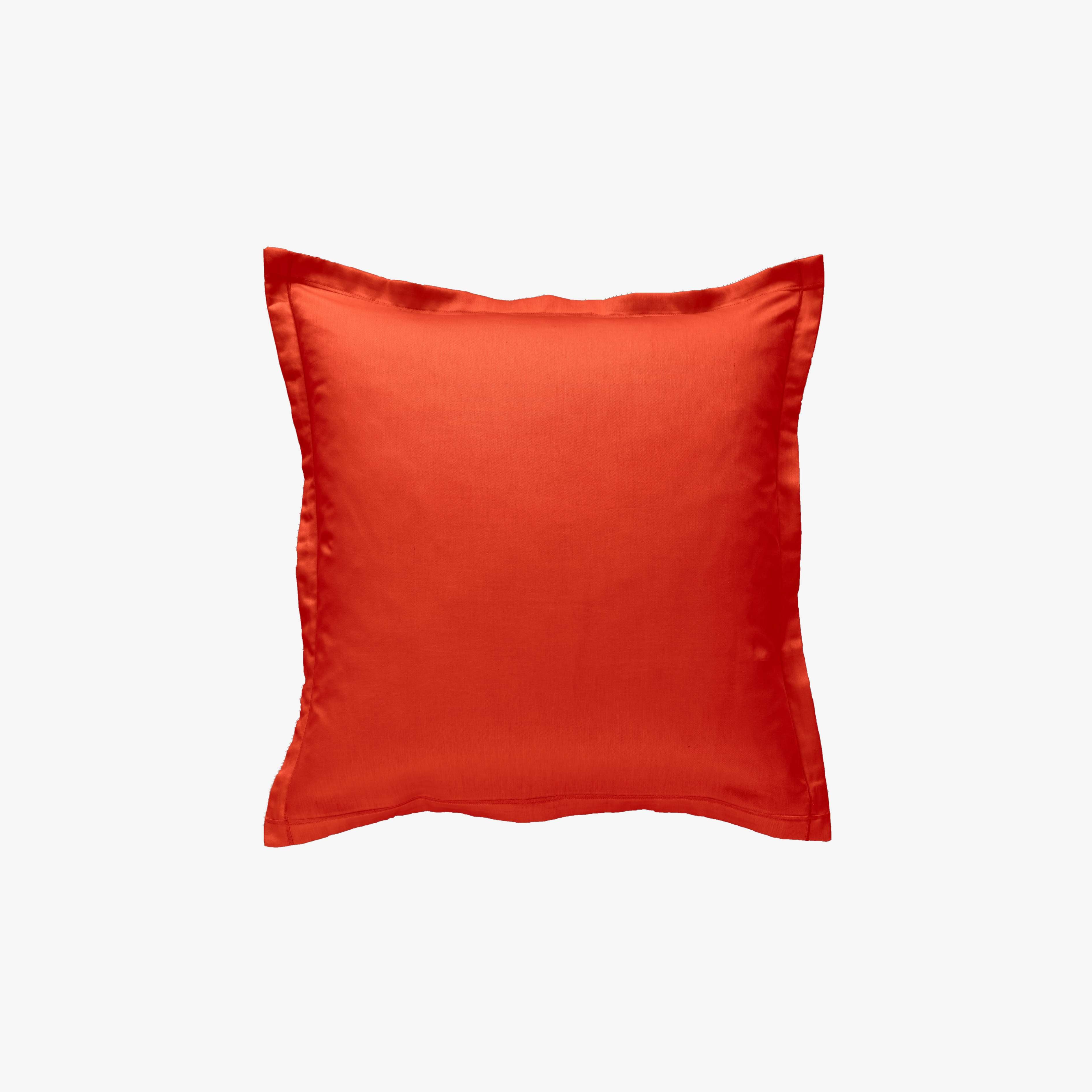 Taie d'Oreiller Percale de Coton 80 fils Corail 65x65 cm