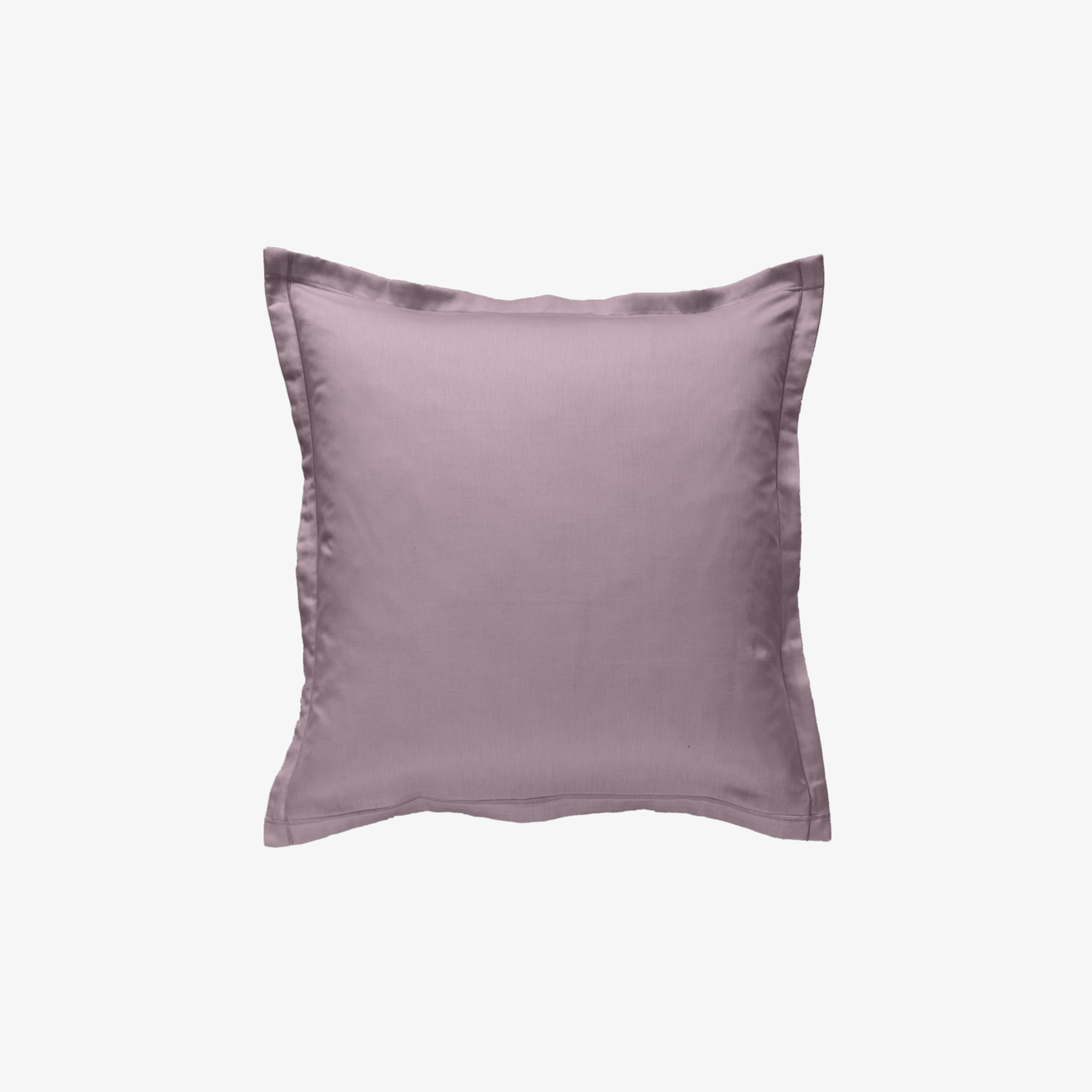 Taie d'oreiller satin de coton 120 fils Violet Ice 65x65 cm