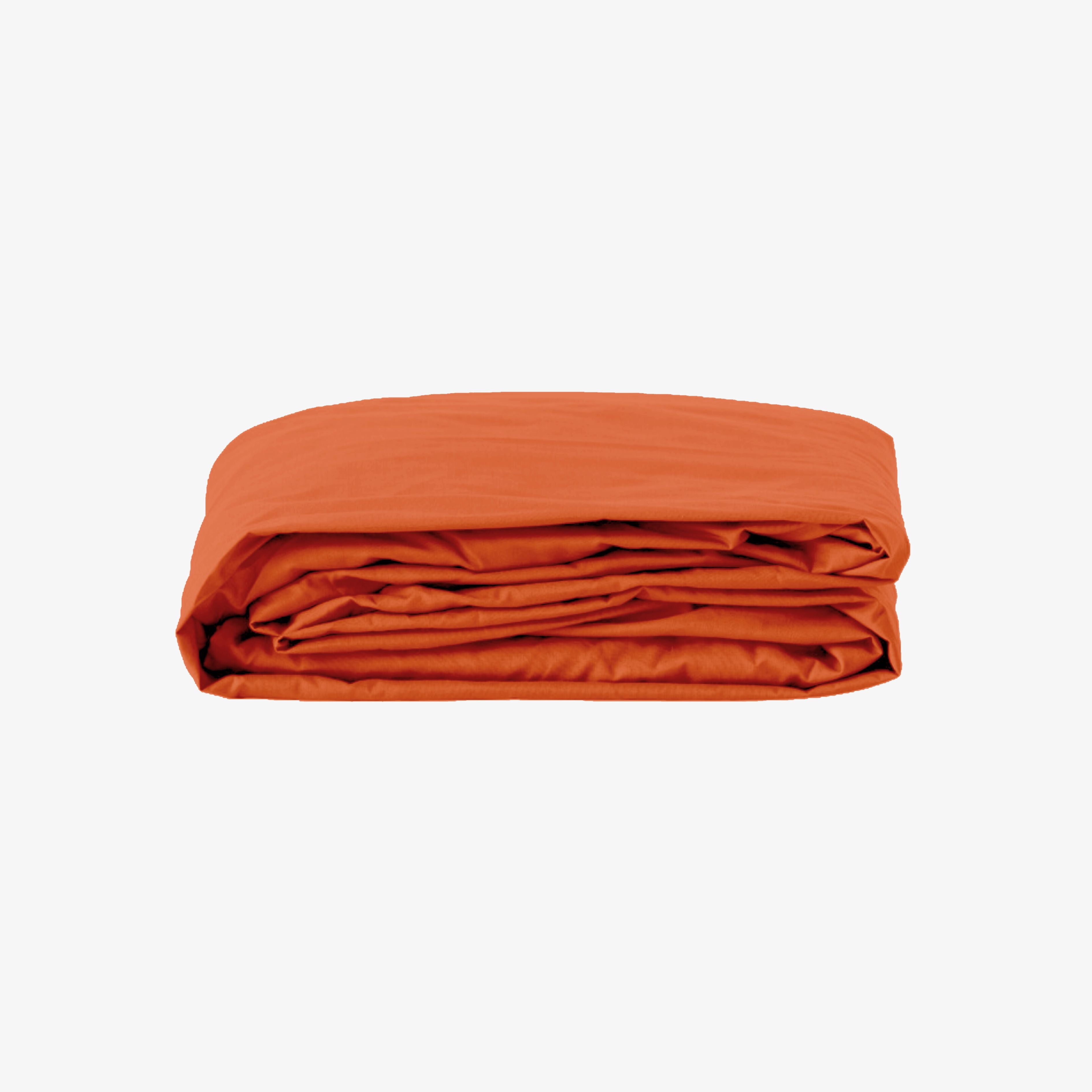 Drap Housse en Percale de Coton 80 fils, épaisseur bonnet 30 cm et de couleur argile