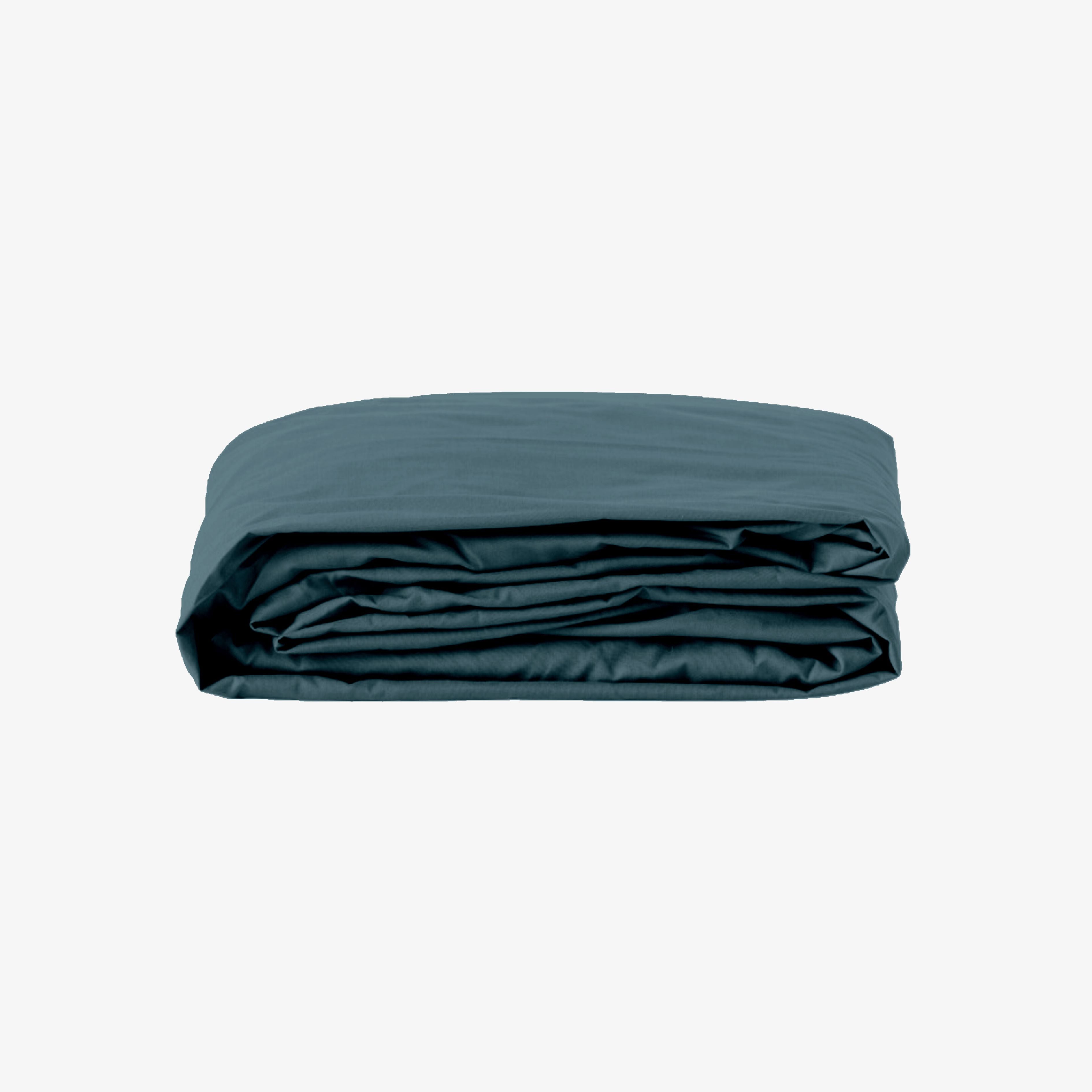 Drap Housse Percale de Coton 80 fils bonnet 30 cm Lagon 90x190 cm