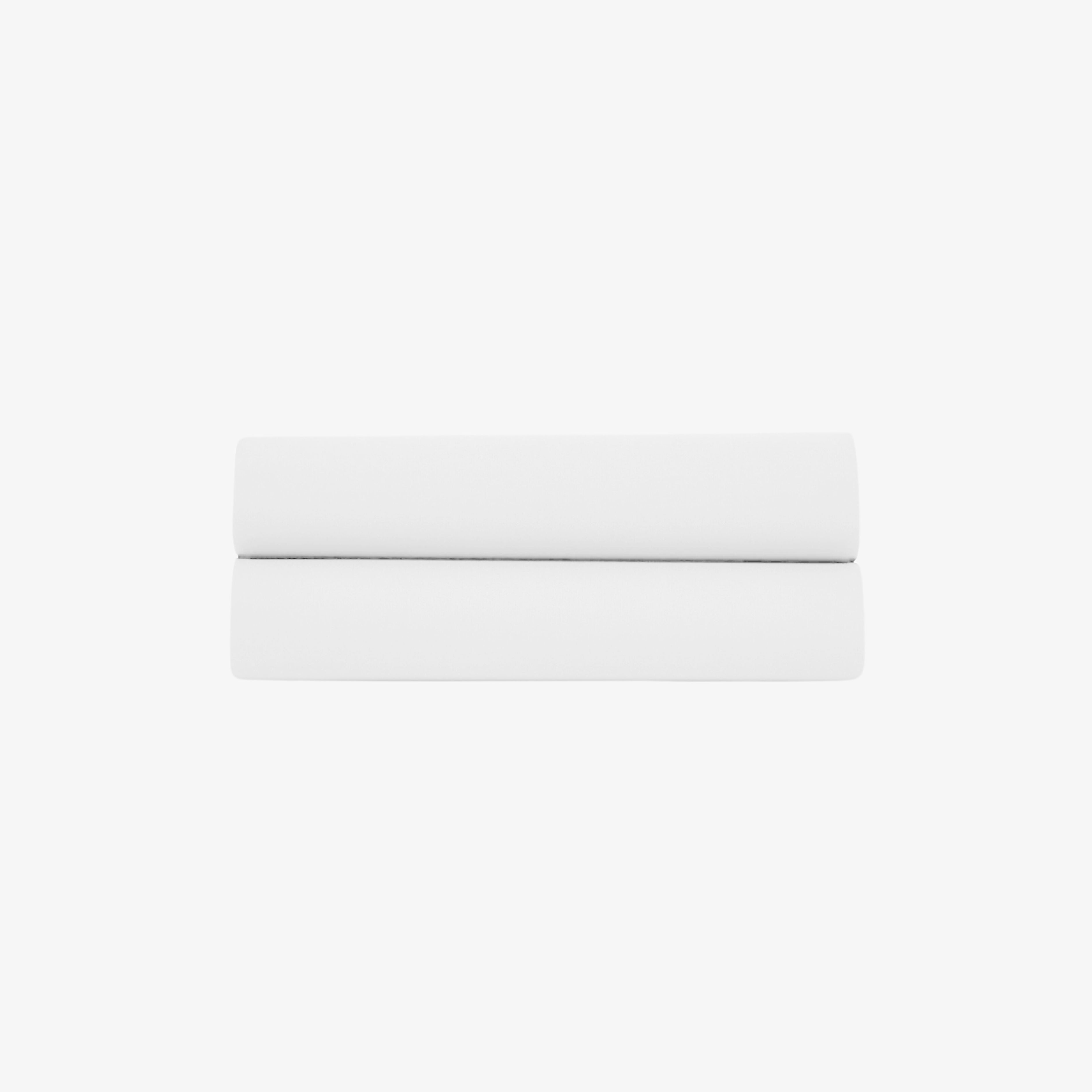 Drap Plat Percale de Coton 80 fils Blanc 270X300 cm