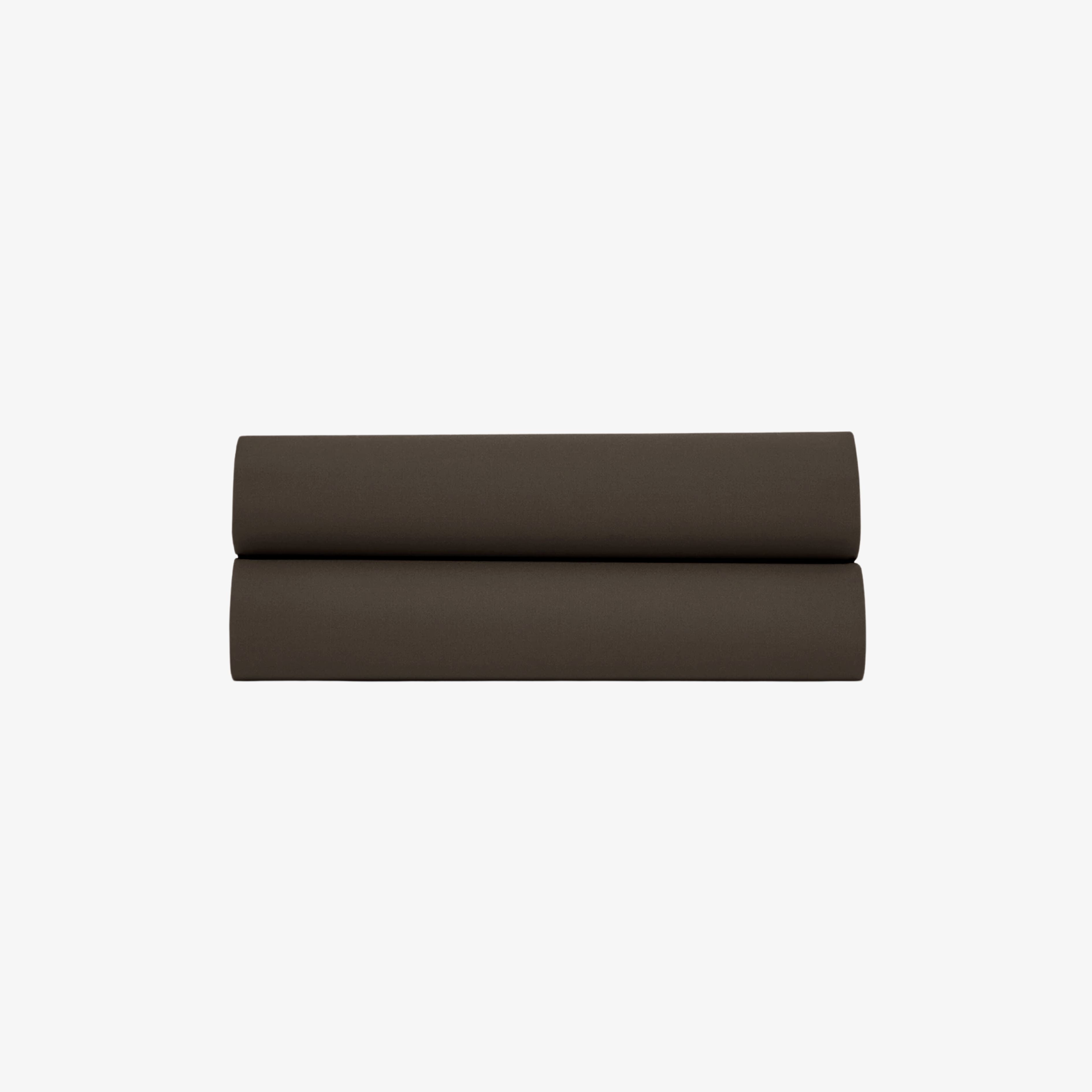 Drap Plat Satin de Coton 120 fils Gris Anthracite 270X300 cm