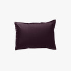 Taie d'Oreiller Percale de Coton 80 fils Aubergine 50x70 cm