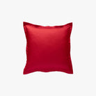 Taie d'Oreiller Percale de Coton 80 fils Rouge 65x65 cm