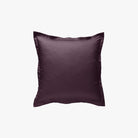 Taie d'Oreiller Percale de Coton 80 fils Aubergine 65x65 cm