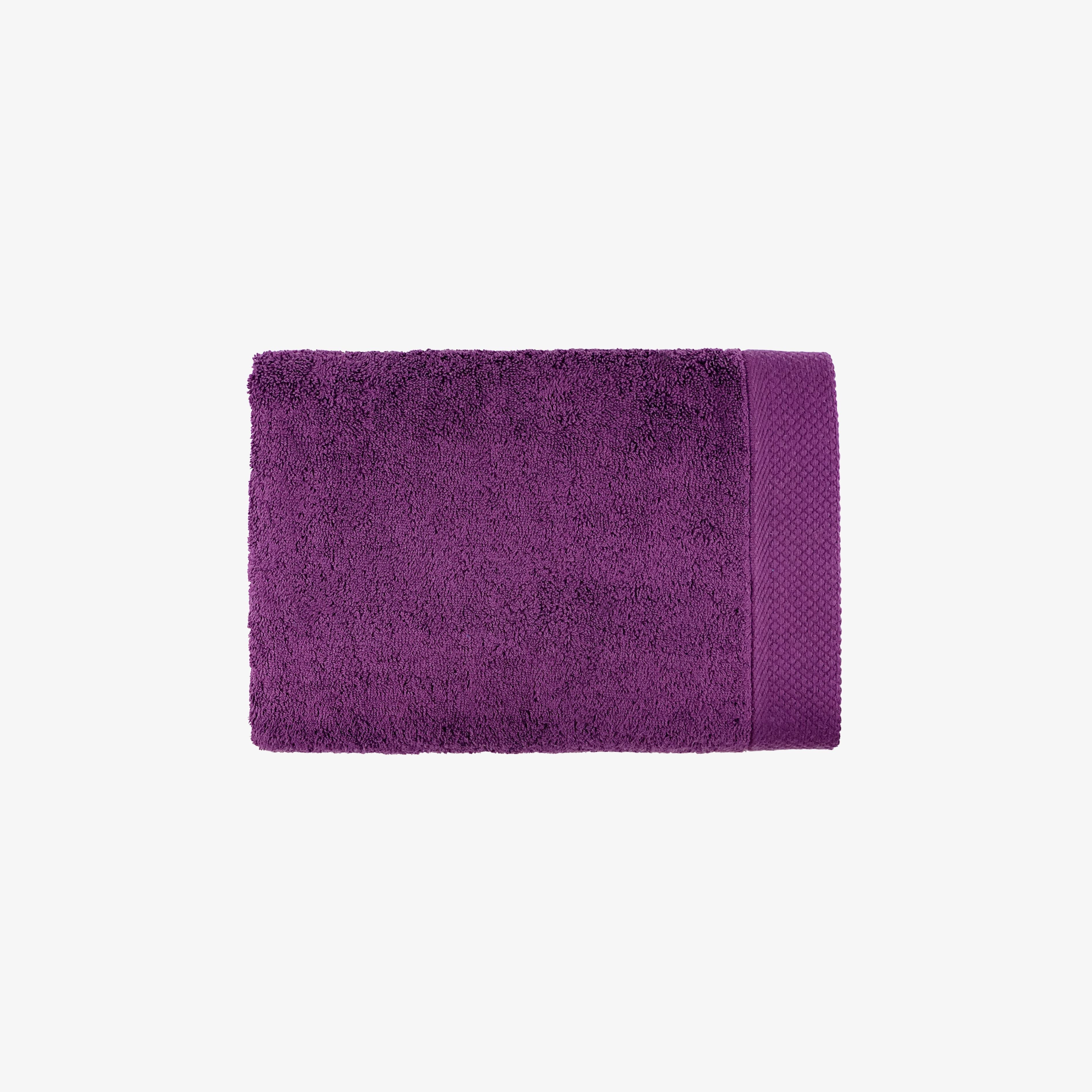 Serviette de Toilette 50x100 Cm Aubergine