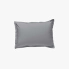 Taie d'Oreiller Percale de Coton 80 fils Gris Perle 50x70 cm