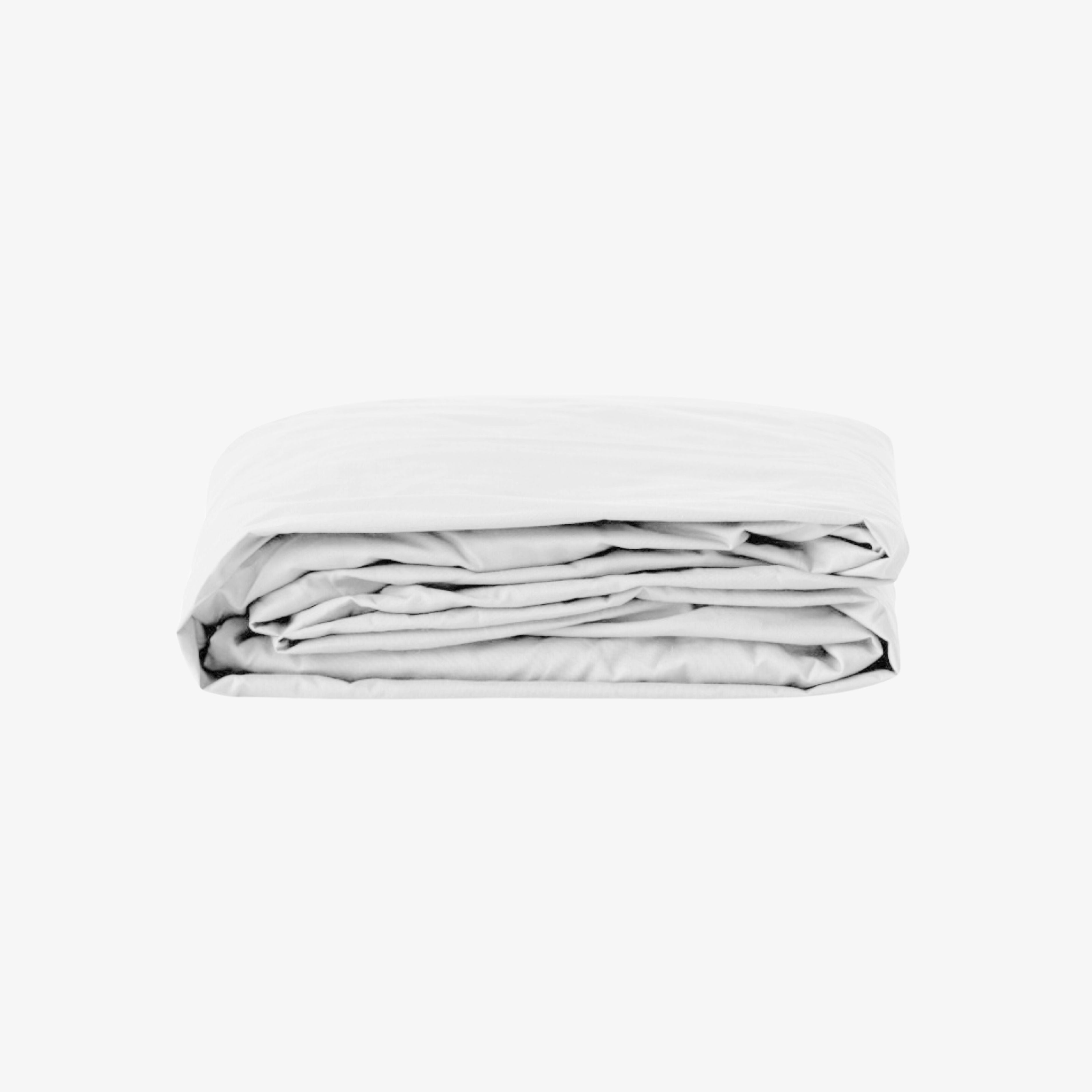 Drap Housse en Percale de Coton 80 fils bonnet 30 cm blanc