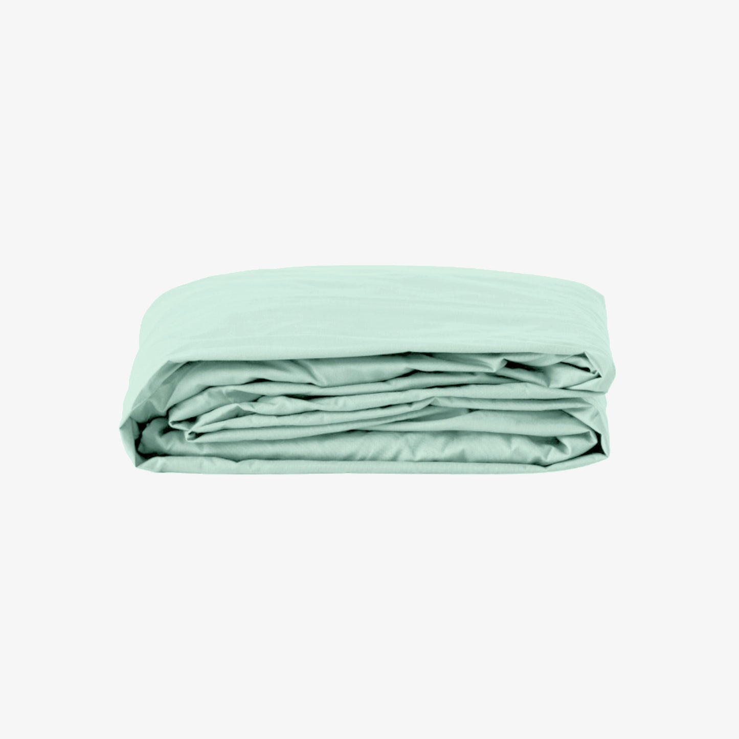 Drap Housse Percale de Coton 80 fils bonnet 30 cm couleur vert celadon
