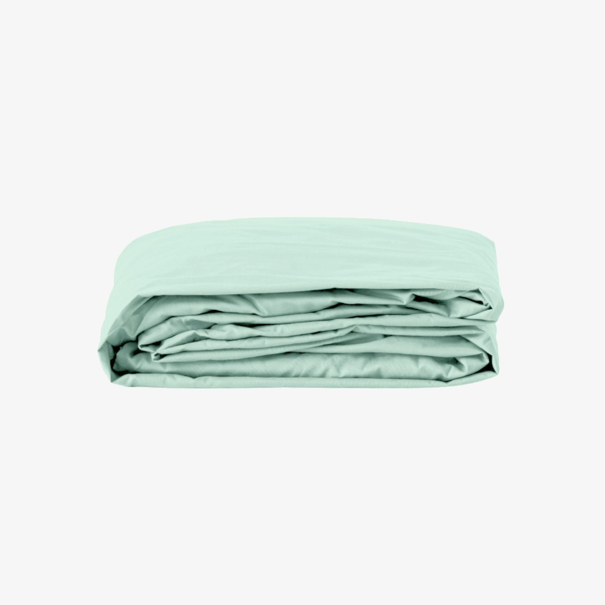 Drap Housse Percale de Coton 80 fils bonnet 30 cm couleur vert celadon