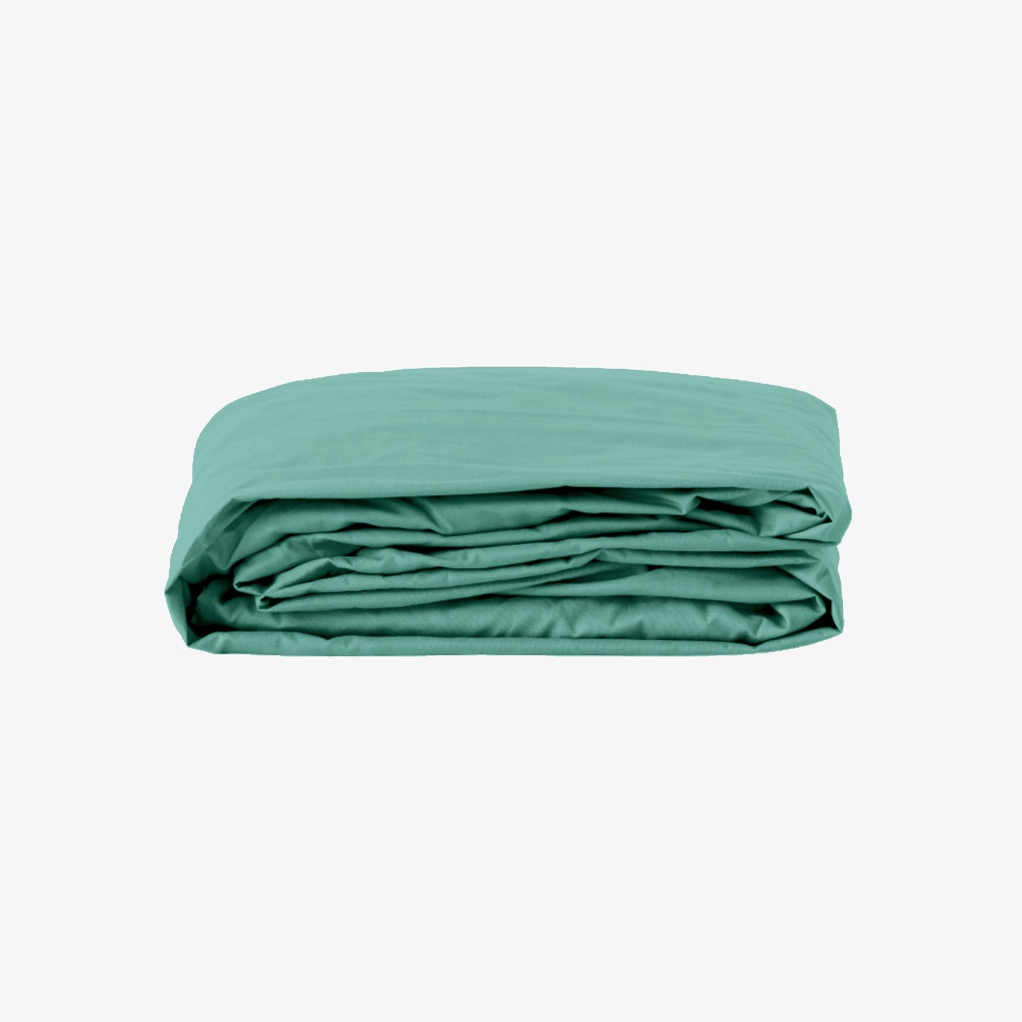 Drap Housse Percale de Coton 80 fils bonnet 30 cm couleur vert mint