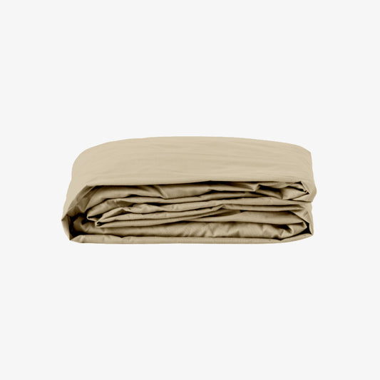 Drap Housse Percale de Coton 80 fils bonnet 30 cm Ficelle 80X200 cm