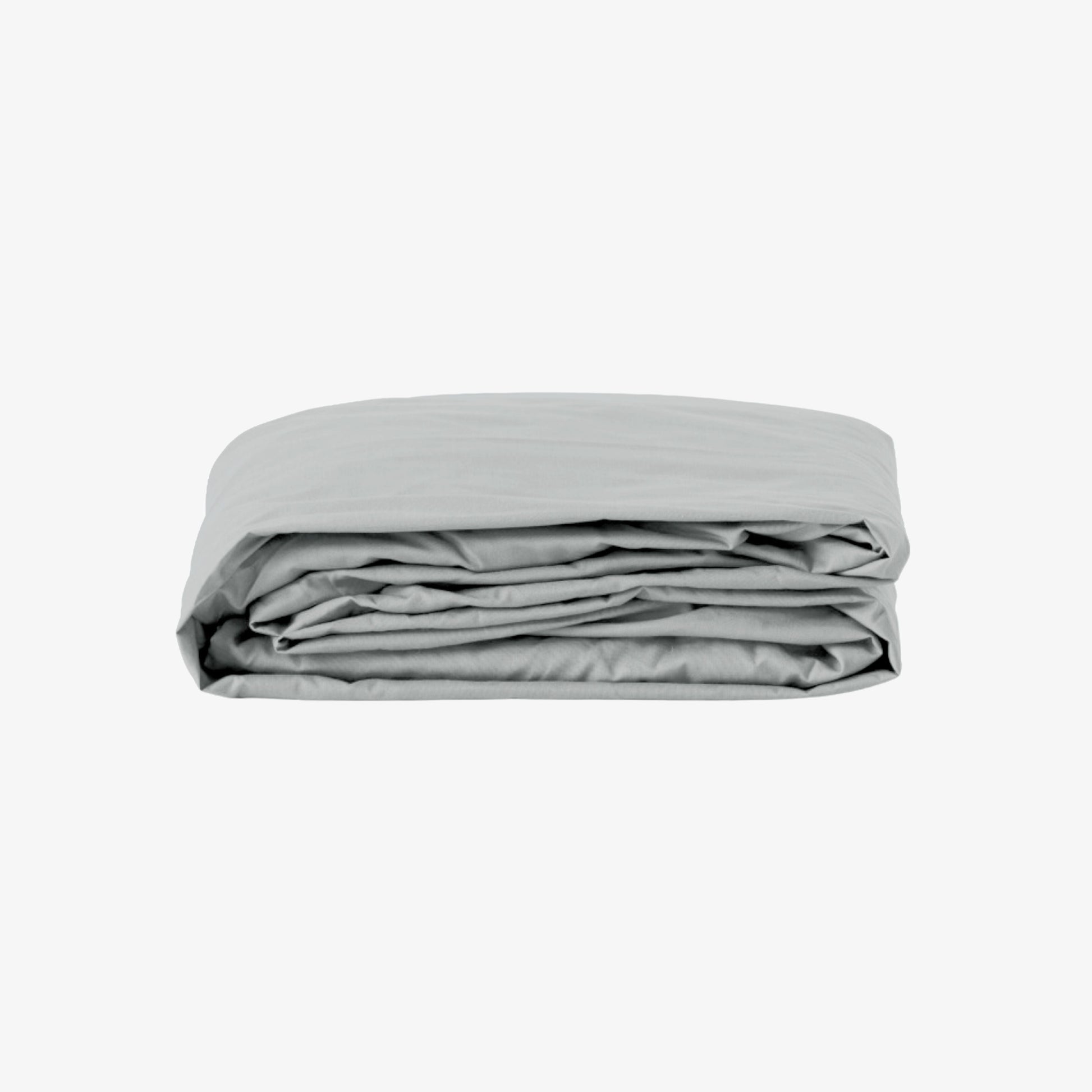 Drap Housse Percale de Coton 80 fils bonnet 30 cm Gris Perle 80X200 cm