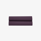 Drap Plat Satin de Coton 120 fils Aubergine 270X300 cm