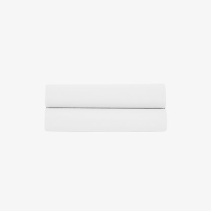 Drap Plat Satin de Coton 120 fils Blanc 270X300 cm