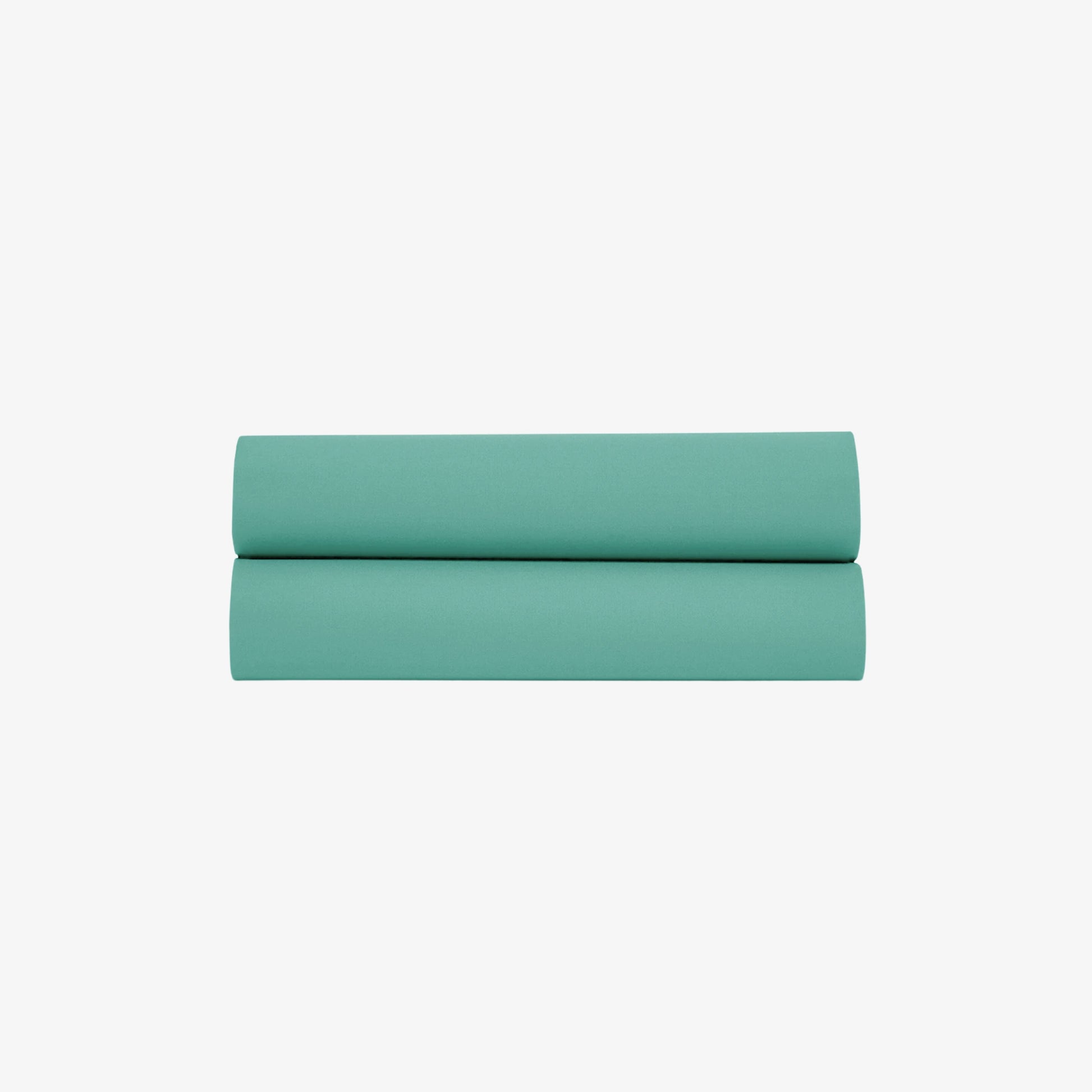 Drap Plat Satin de Coton 120 fils Céladon 270X300 cm
