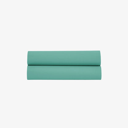 Drap Plat Satin de Coton 120 fils Céladon 270X300 cm