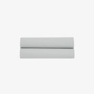 Drap Plat Percale de Coton 80 fils Gris Perle 270X300 cm