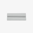 Drap Plat Satin de Coton 120 fils Gris Perle 270X300 cm