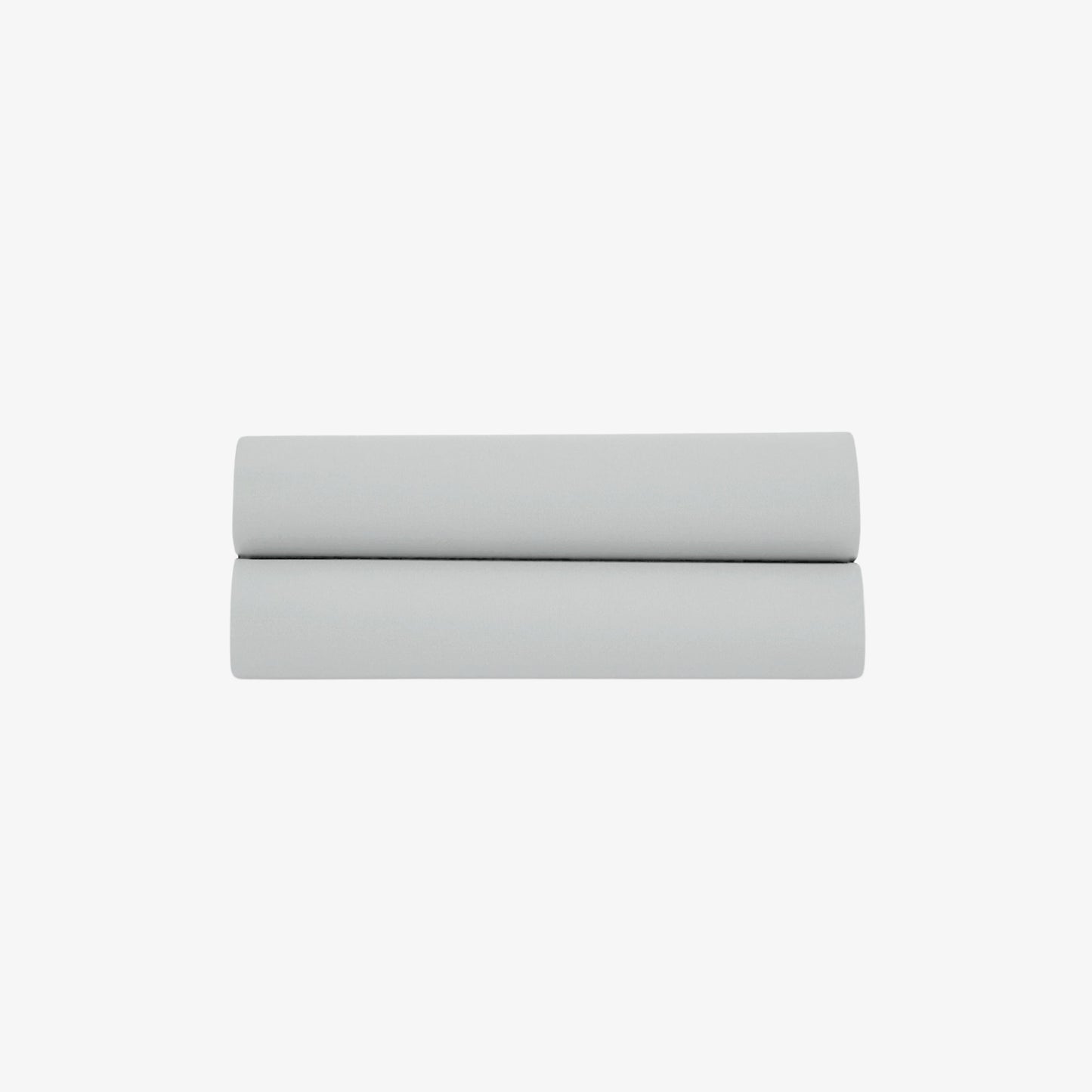 Drap Plat Satin de Coton 120 fils Gris Perle 270X300 cm