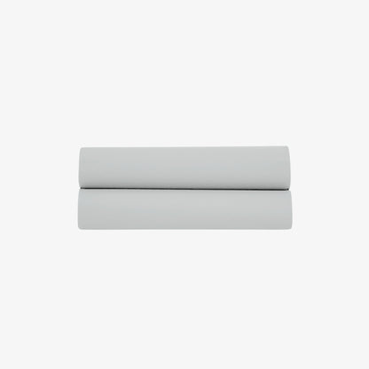Drap Plat Satin de Coton 120 fils Gris Perle 270X300 cm
