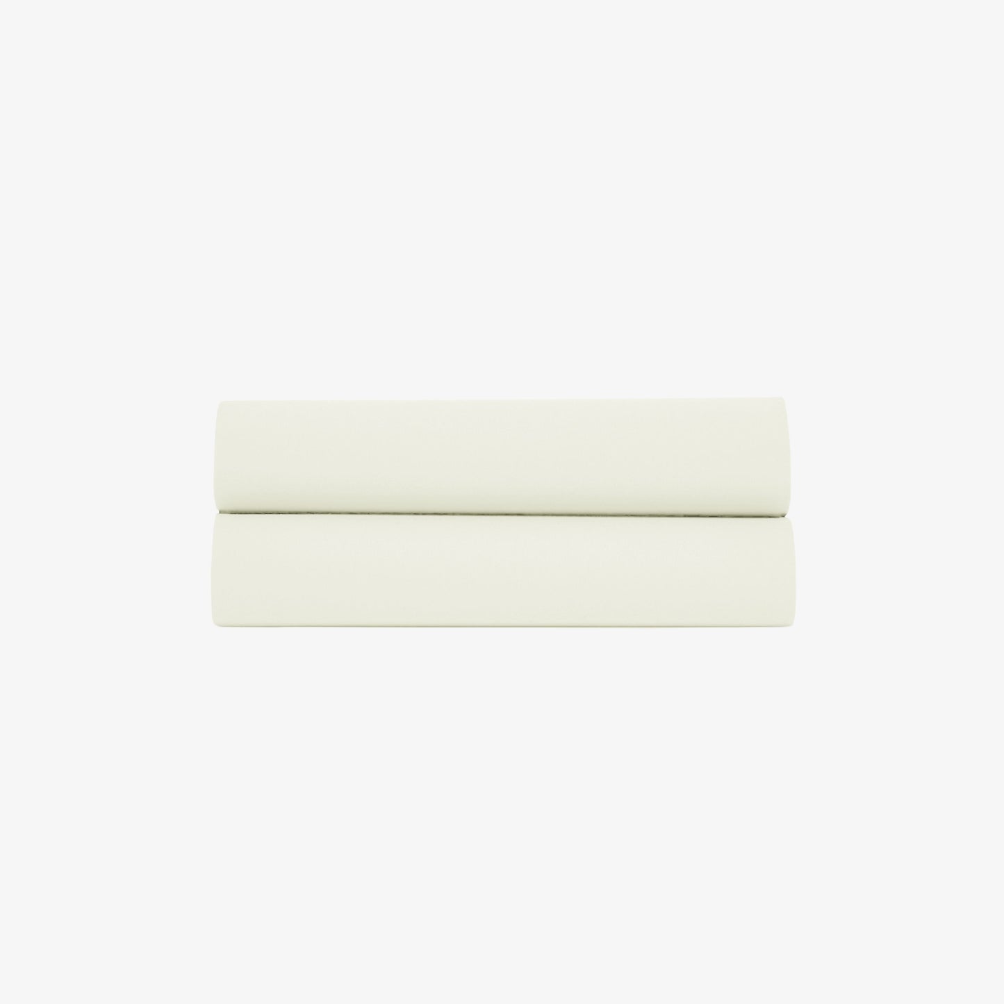 Drap Plat Satin de Coton 120 fils Ivoir 180x290 cm