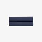Drap Plat Satin de Coton 120 fils Marine 270X300 cm