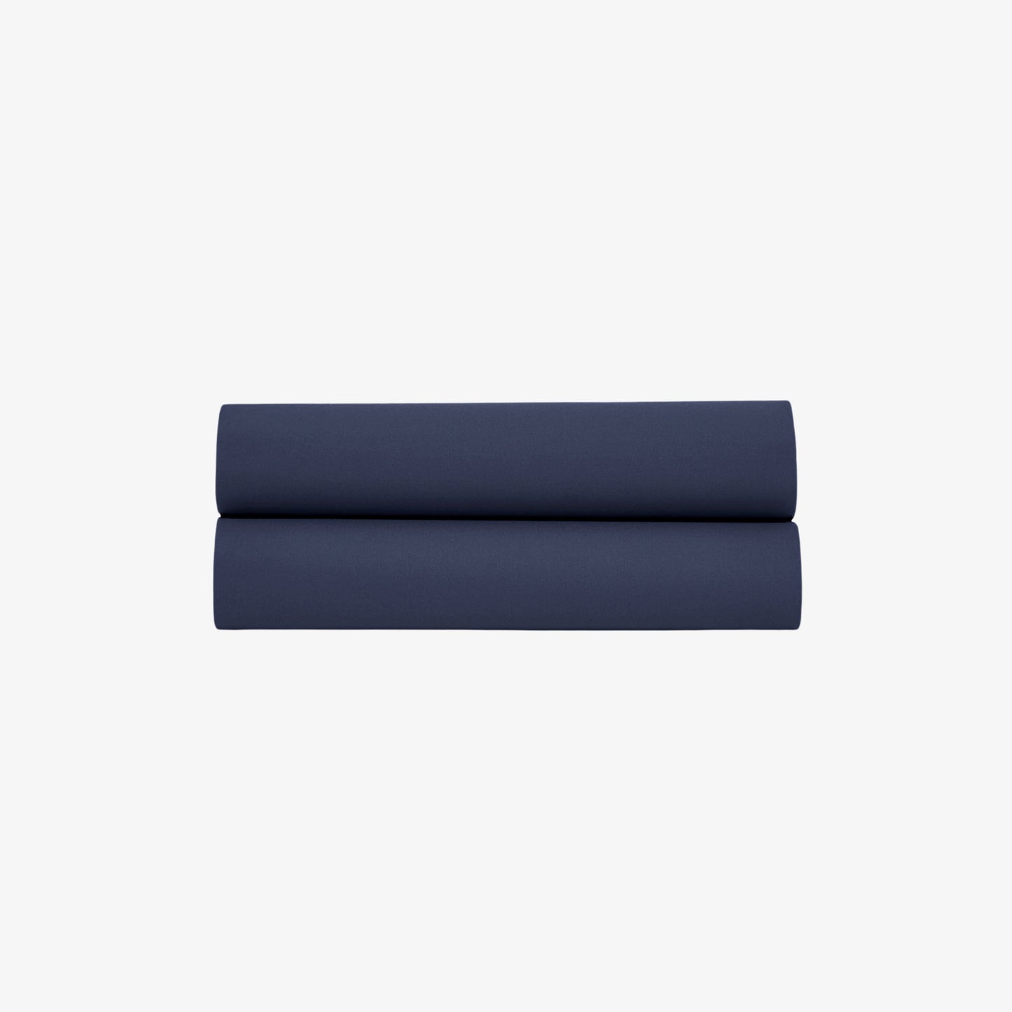 Drap Plat Satin de Coton 120 fils Marine 270X300 cm