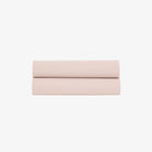 Drap Plat Satin de Coton 120 fils Rose Poudré 180x290 cm