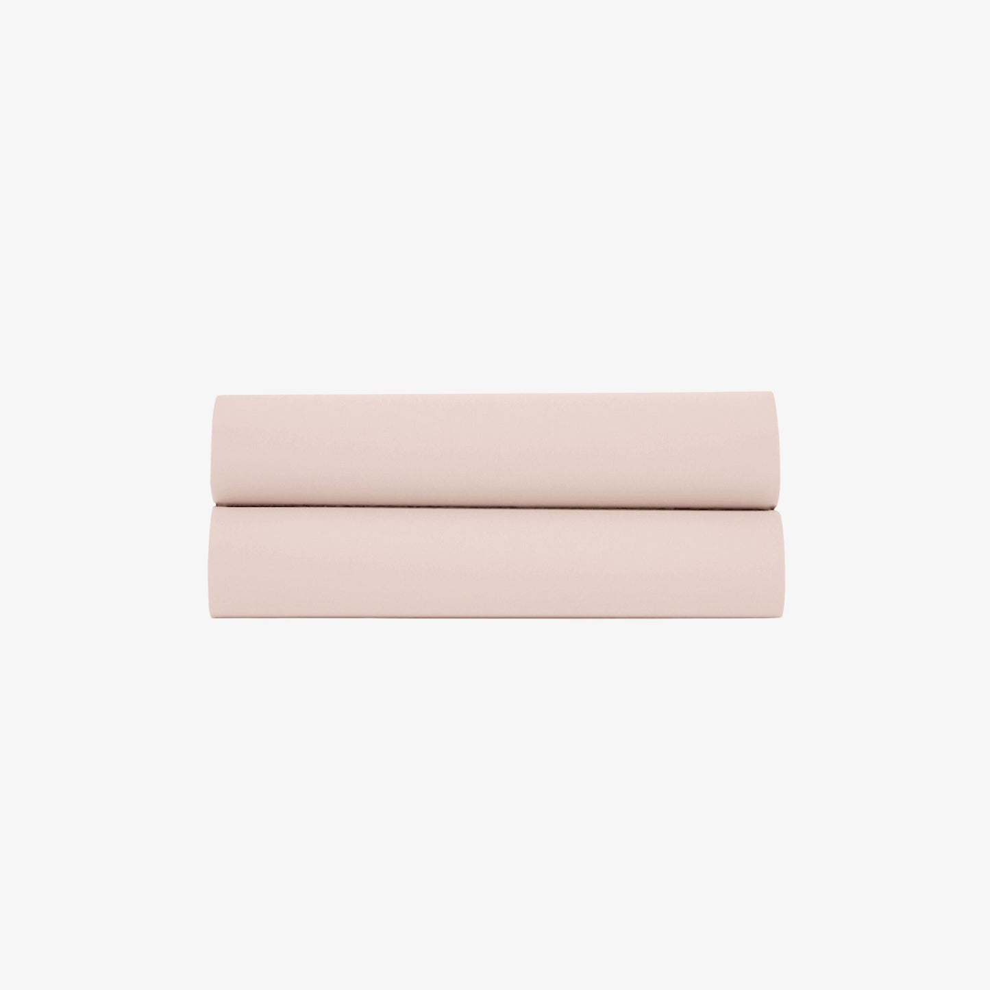 Drap Plat Satin de Coton 120 fils Rose Poudré 180x290 cm