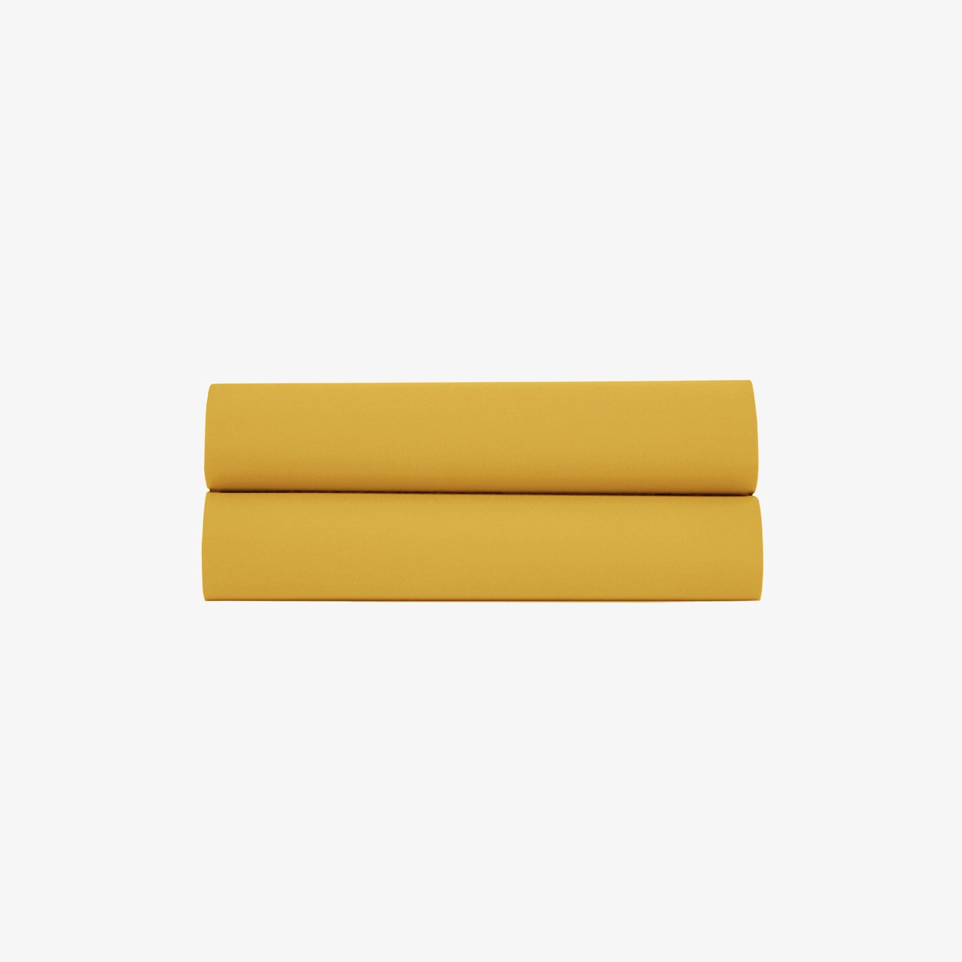 Drap Plat Satin de Coton 120 fils Safran 270X300 cm