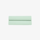 Drap Plat Satin de Coton 120 fils Vert d'Eau 180x290 cm