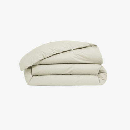 Housse de couette percale de Coton 80 fils Ivoir 140x200 cm