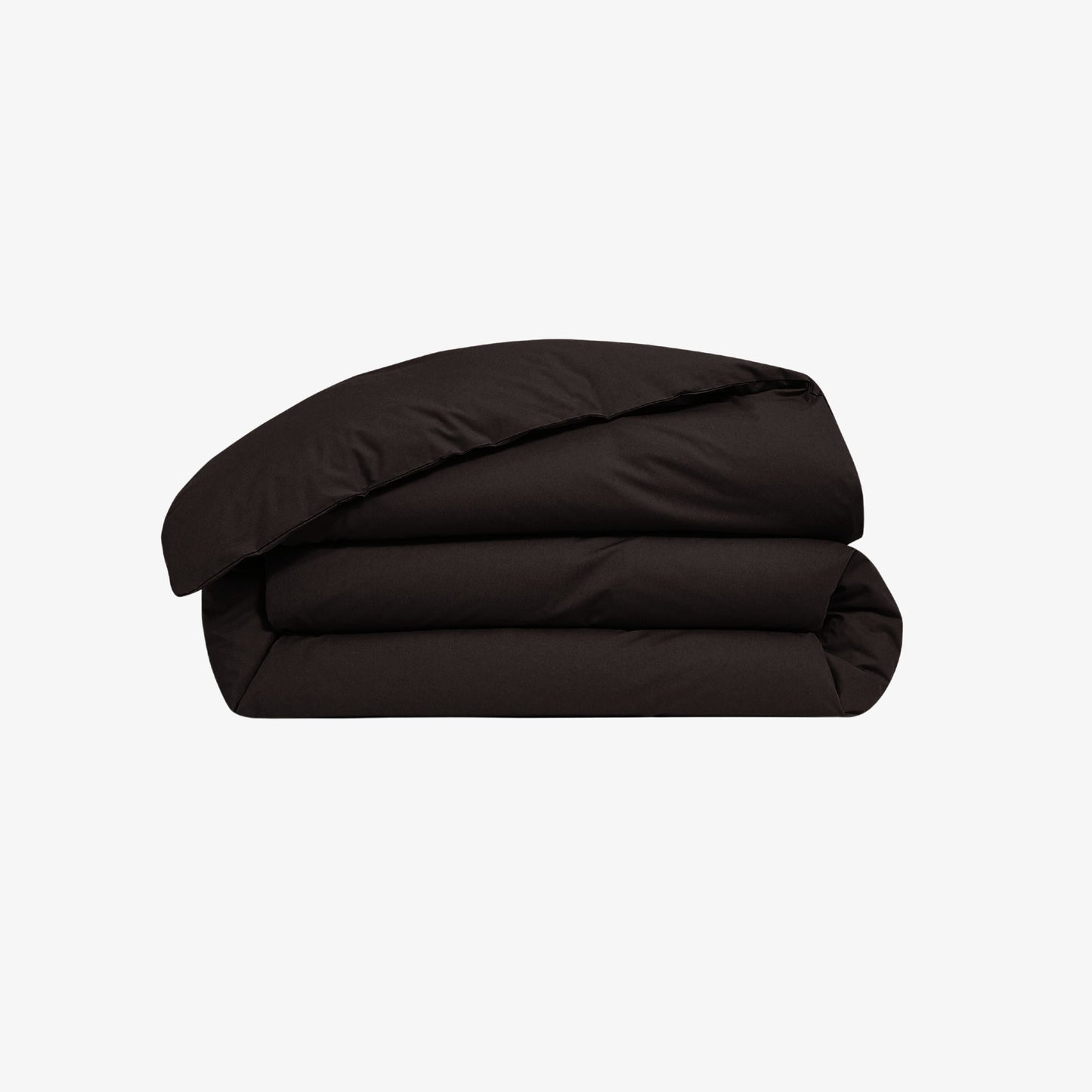 Housse de couette percale de Coton 80 fils Gris Anthracite 140x200 cm